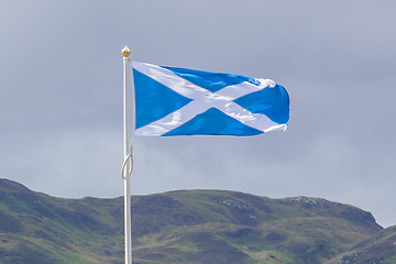 Image showing Scotland flag waving in the wind