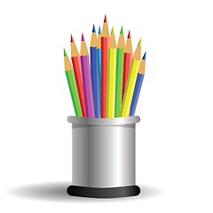 Image showing set of pencils