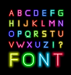 Image showing Neon Font