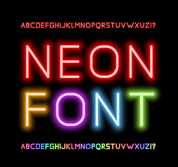 Image showing Neon Font