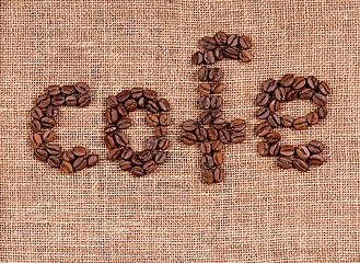 Image showing Text of coffee beans