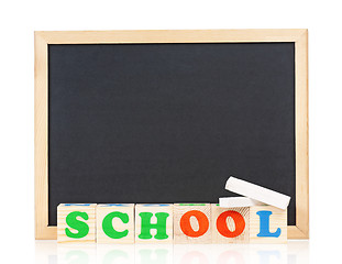 Image showing Small blackboard