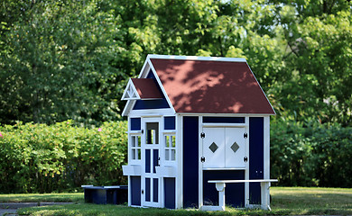 Image showing  playhouse in the garden