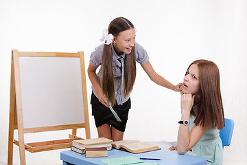 Image showing Disciple wakes sleeping teacher