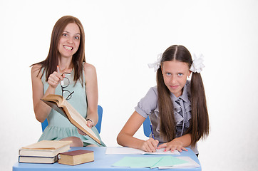 Image showing The teacher is angry with student