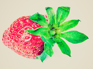 Image showing Retro look Strawberry