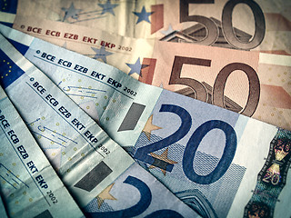 Image showing Retro look Euros picture