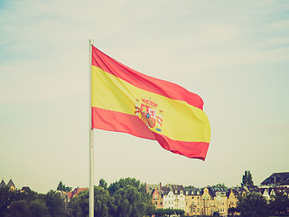 Image showing Retro look Flag of Spain