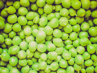 Image showing Retro look Green peas