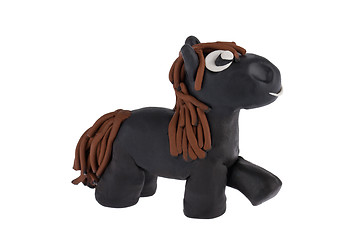 Image showing Horse made of plasticine