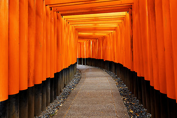 Image showing Fushimi Inari Taisha Shrine in Kyoto City, Japan