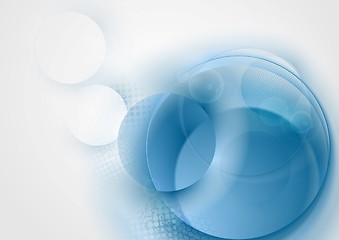 Image showing Abstract bright blue background