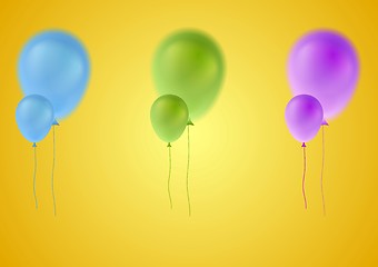 Image showing Colorful vector balloons