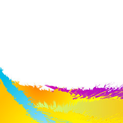 Image showing Colorful grunge splash background