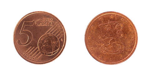 Image showing 5 euro cent coin