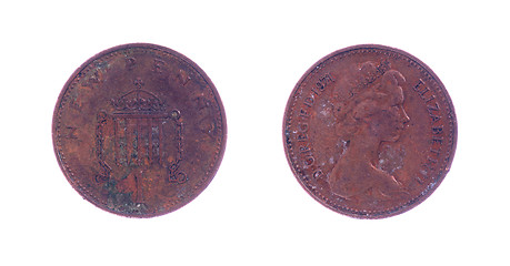 Image showing One penny coin