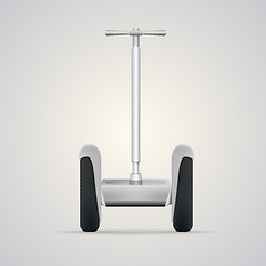 Image showing Vector illustration of segway a front view.