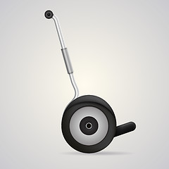Image showing Vector illustration of segway a side view.