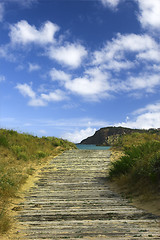 Image showing Path to the Beach