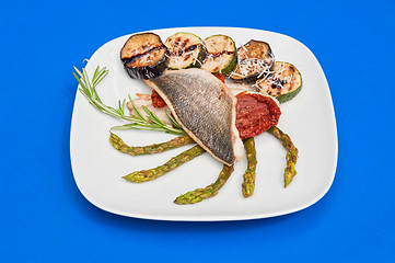 Image showing Seabass fillet