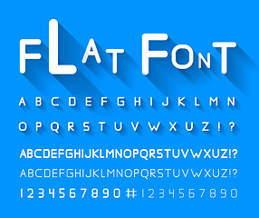 Image showing Flat font