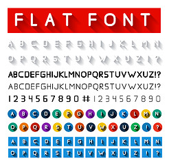 Image showing Flat font