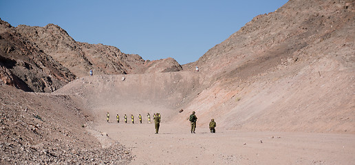 Image showing Israeli Soldiers on shooting ground