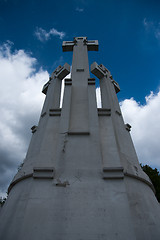Image showing Three crosses in Vilnius