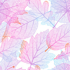 Image showing Seamless with autumn leaves. EPS 10