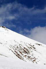 Image showing Off-piste slope with stones