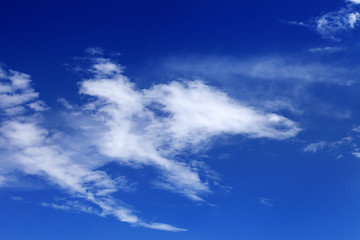 Image showing Beautiful blue sky with clouds