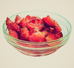 Image showing Retro look Strawberry