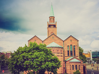 Image showing Retro look St Matthauskirche Berlin
