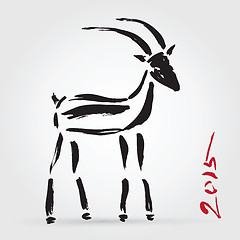 Image showing Goat 2015, New year Symbol.