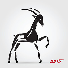 Image showing Goat 2015, New year Symbol.