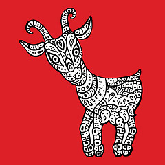 Image showing Goat 2015. Symbol of the new year.