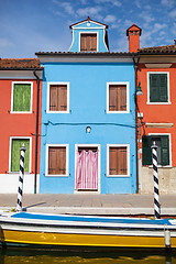 Image showing Color houses on Burano island near Venice