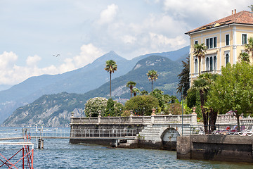 Image showing Promenade in Menaggio on Como lake