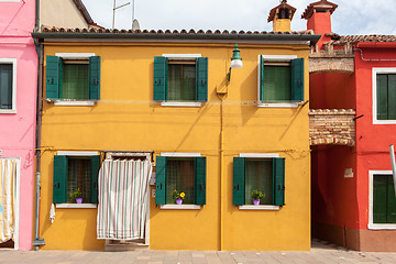 Image showing Color houses on Burano island near Venice