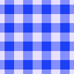 Image showing Blue Gingham Pattern Seamlessly Tileable