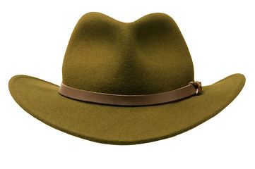 Image showing Green Felt Adirondack Hat