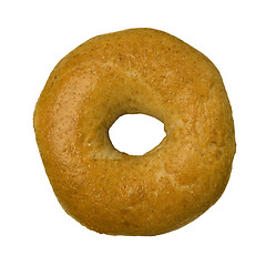 Image showing Whole Wheat Bagel Against White