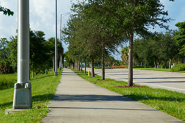 Image showing Sidewalk view on Livingston Rd in naples florida