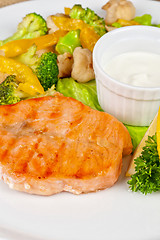 Image showing salmon steak