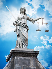 Image showing justitia statue