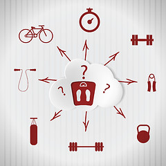 Image showing Sport quest. Adherence to a healthy lifestyle