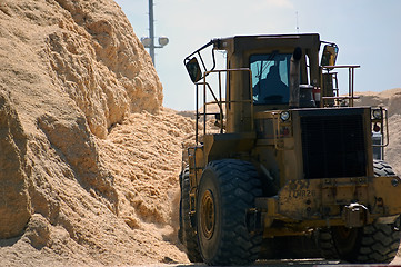 Image showing Truck and sawdust