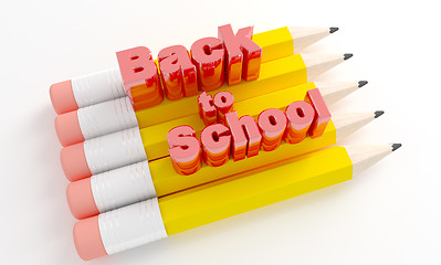 Image showing Pencils with text Back to school.