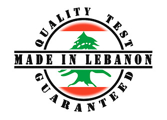 Image showing Quality test guaranteed stamp 