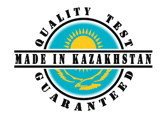 Image showing Quality test guaranteed stamp 